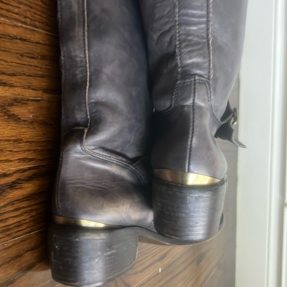 Lavorazione Artigiana leather boots in charcoal color size 39 Great condition - Picture 4 of 10